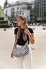 Ela Mo Crossbody Moon Bag [6L Volume] - Sustainable Crescent Moon Bag for Women Made of Recycled PET - Lightweight Shoulder Bag for Everyday Use Travel & Leisure - Semicircular Cross Bag Shoulder Bag (Leo)