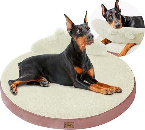 Miniatura 8 de Cama grande para perros, camas ortopédicas para perros extra grandes con funda extraíble lavable, camas impermeables para mascotas con almohada,