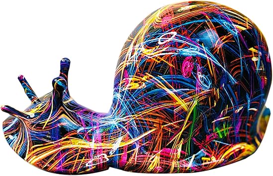Erice Snail Decor, Blown Glass Decor Glass Snail Hand Blown Collectible Figure Snail, Mystery Snail, Desktop Crafts Snail Statue for Living Room, Dining Room, Leisure Room, Cabinet B, ER1246601