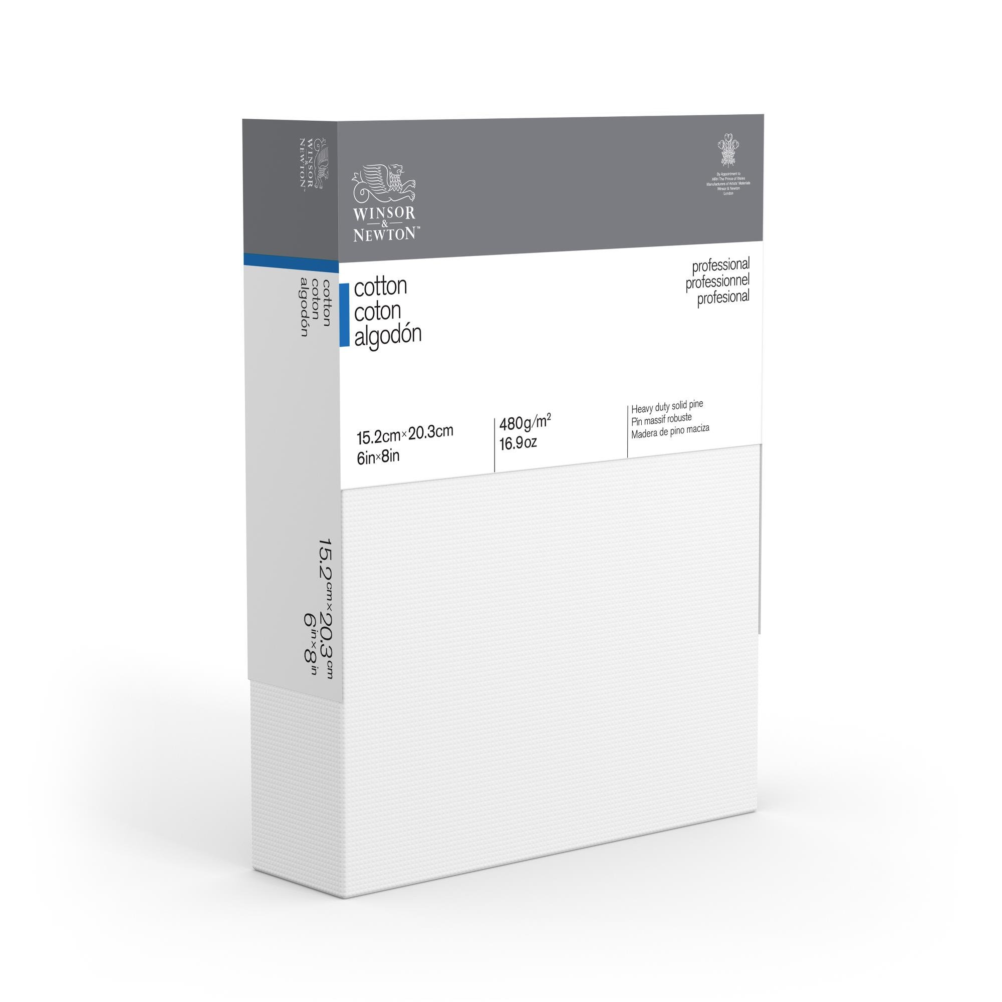 Winsor & Newton Professional Cotton Canvas, 6" x 8" Deep Edge