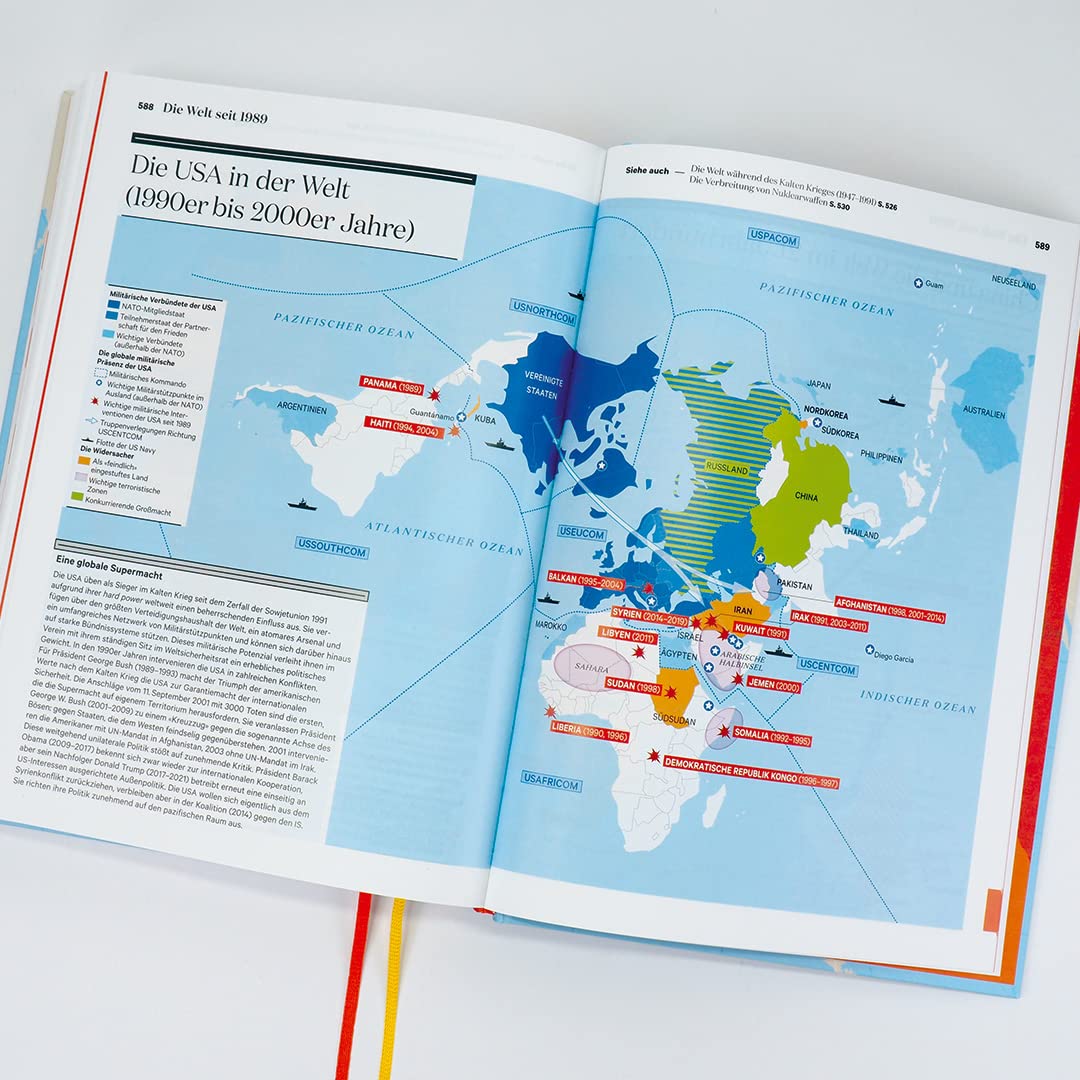 Die Geschichte der Welt: Ein Atlas. Durchgehend bebildert