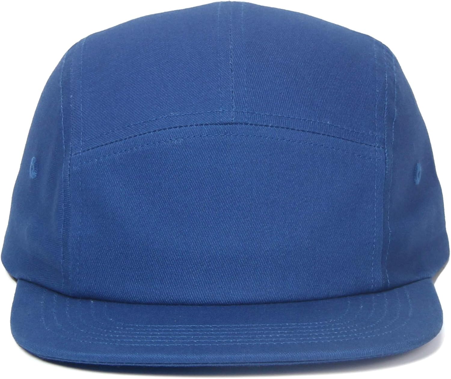 5 Panels Baseball Cap Classic Flat Bill Hat Cotton Short Flat Brim Caps - Image 2