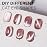 AILLSA Cat Eye Gel Nail Polish Pink Crystal Glitter Polish with Magnet, Nude Burgundy Glass Shimmer Nail Polish Jelly Color Reflective Translucent U V Gel Salon DIY at Home 0.5 OZ GF25