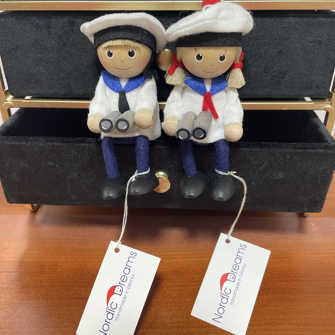 【新品未使用】海外限定ノルディカニッセ　双眼鏡　男の子　女の子　マリン　セーラー Amazon.co.jp: ノルディカニッセ 双眼鏡を持った女の子&男の子セット