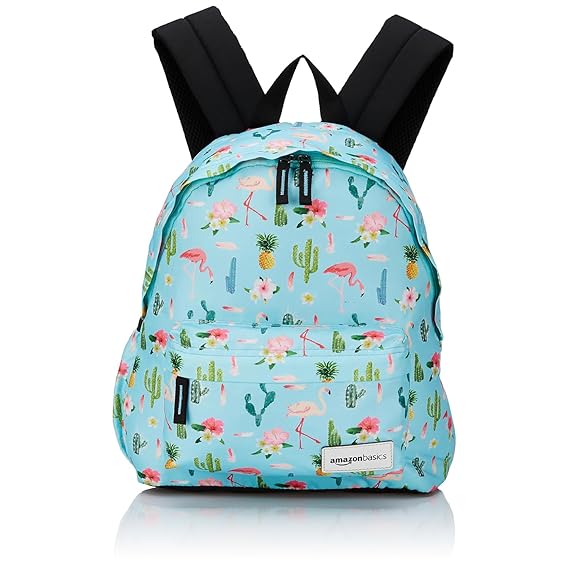 Amazon Basics 20L Laptop Backpack for Women | Lightweight | Water Resistant | Accomodates laptop up to 15.6 inches | External Side Pocket | 1-Year Warranty (Sky Blue)