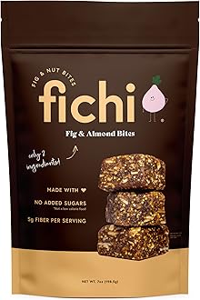 Fichi Fig and Nut Bites, a Wholesome and Delicious Gluten-Free Italian Fruit and Nut Snack, 3.5oz Bag (One Pack, Fig and Almond)