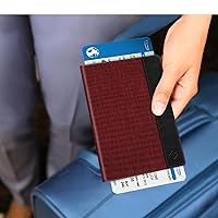Vista 12 de FINTIE Soporte para pasaporte, cartera de viaje delgada con bloqueo RFID, funda protectora para pasaporte, esencial con ranuras para tarjetas