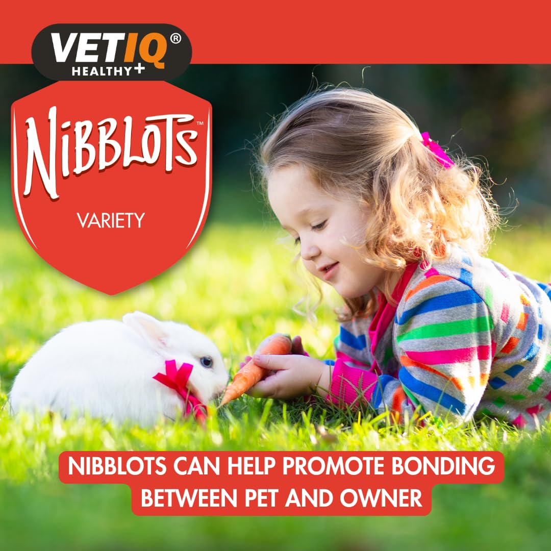 VETIQ Nibblots Treats Variety Pack with Added Vitamins in a Soft Chewy Centre for Small Animals, Suitable For Rabbits, Guinea Pigs & Hamsters, 30 g (Pack of 4) — view 7