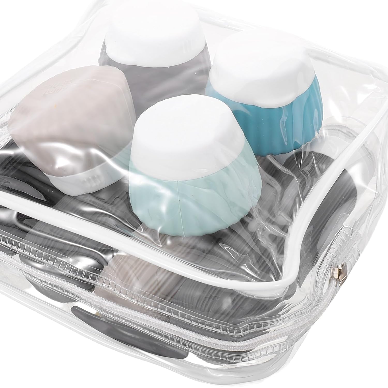 Travel Refillable Squeeze Bottles Set Leakproof Silicone Plastic