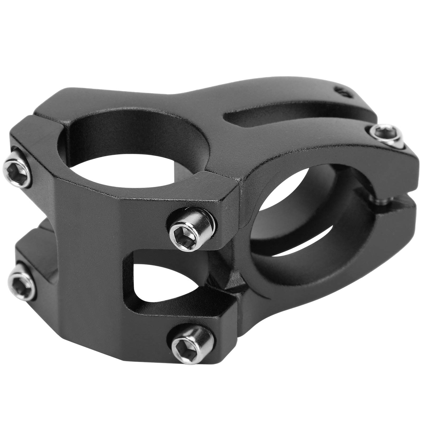 VGEBY Mountain Bike Short Handlebar, Mountain Bike Stem Bicycle Short Handlebar Aluminum Alloy Hollow Stem 31.8x35mm(black) Handlebar Bicycles And Spare Parts Handlebar Bicycles And Spare Parts