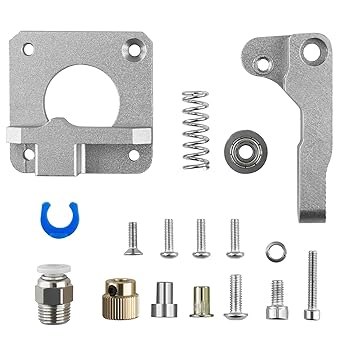 PROBEROS Upgrade 3D Printer Parts Extruder Metal Extruder Aluminum MK8 Bowden Extruder 40 Teeth Drive Gear for Ender 3 Pro Ender 5 Pro Plus CR-10 Series-Right Hand-use for converting dual nozzle