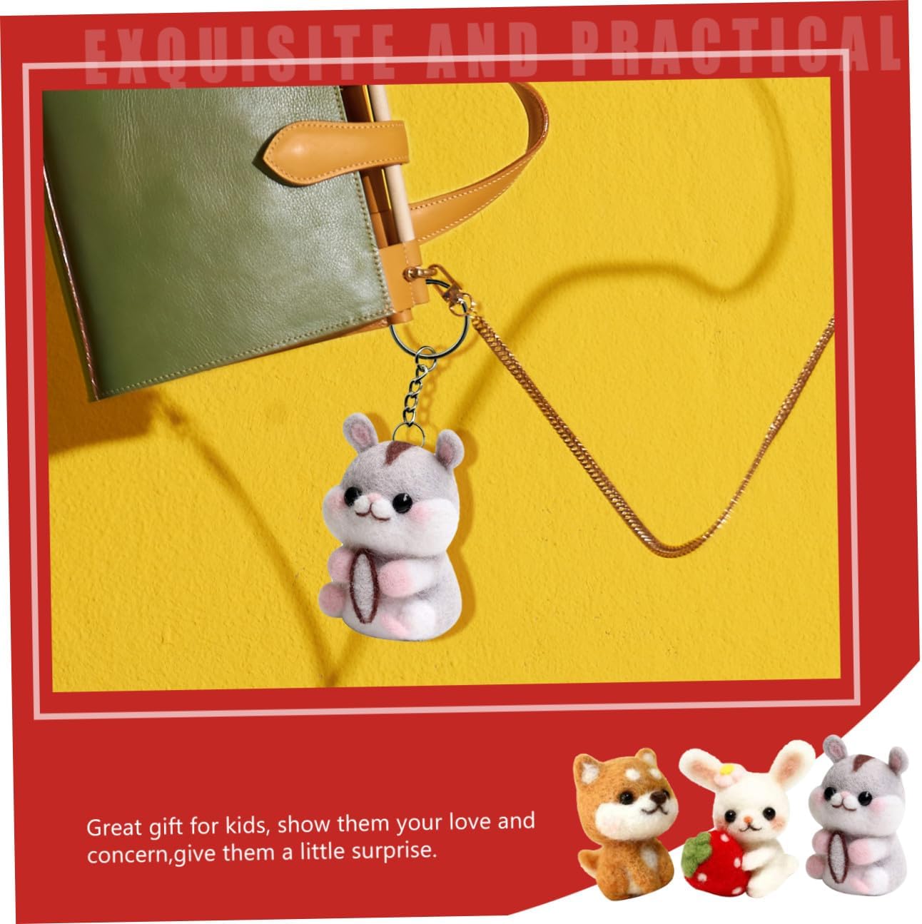 DOITOOL 6sets Craft Kits Needle Felting Kit Includes Hamster Rabbit Dog Felting Supplies for DIY Projects