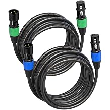 XLR Cables 15ft 2Pack, Microphone Cables Male to Female
