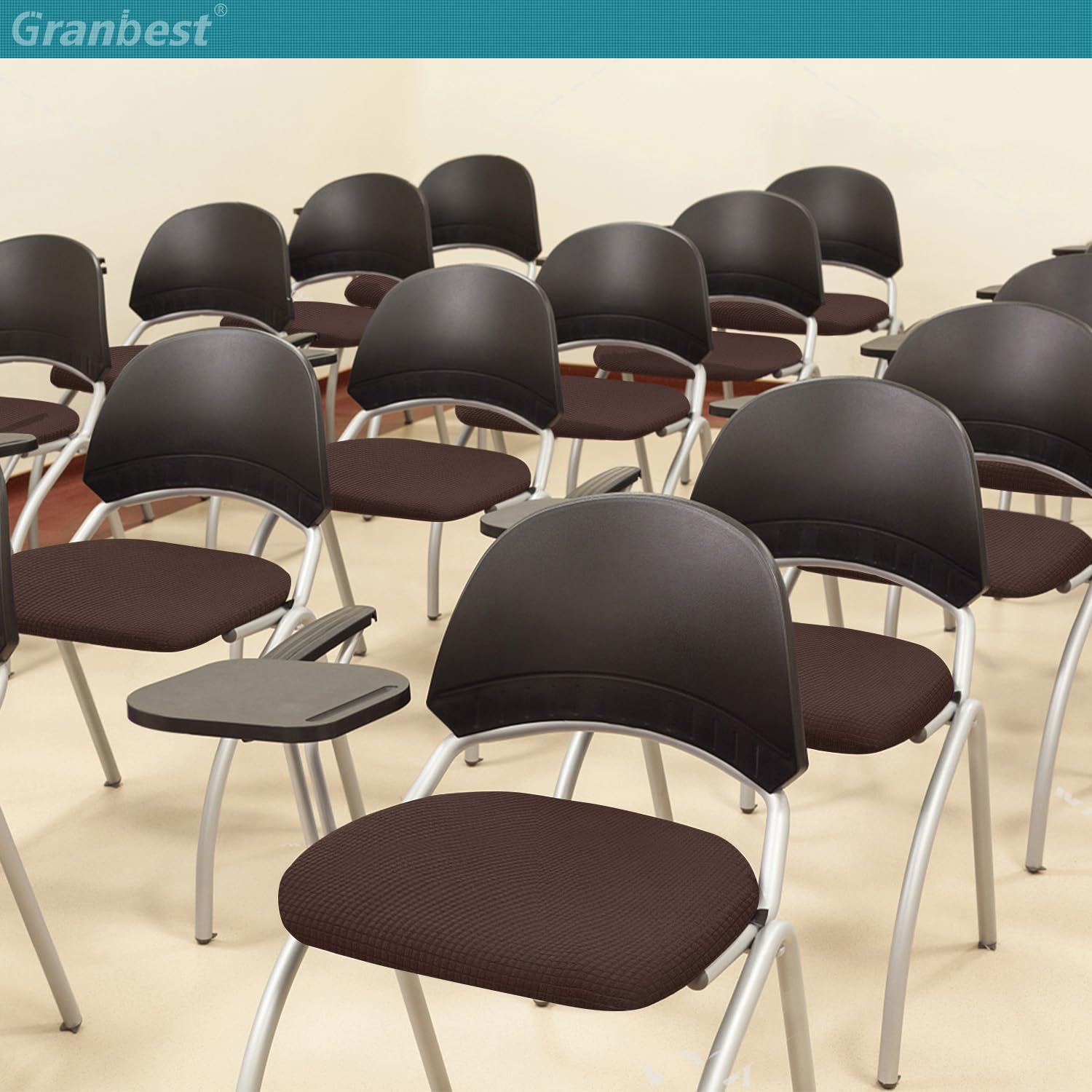 Granbest Stylish Waterproof Dining Chair Seat Covers Set of 4 - Image 3