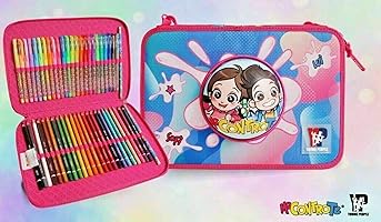 Astuccio Me Contro Te Tombolino Verticale Con Squishy E 12 Penne Glitterate + Omaggio Penna Colorata - 5