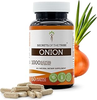 Secrets of the Tribe Onion 60 Capsules, 1000 mg, Onion (Allium Cepa) Dried Bulb (60 Capsules)
