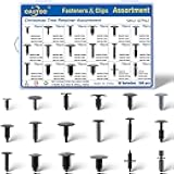 OAUTOO 180pcs Single Head Xmas Tree Retainer Clip Assortment Automotive Push Pin Rivets Kit