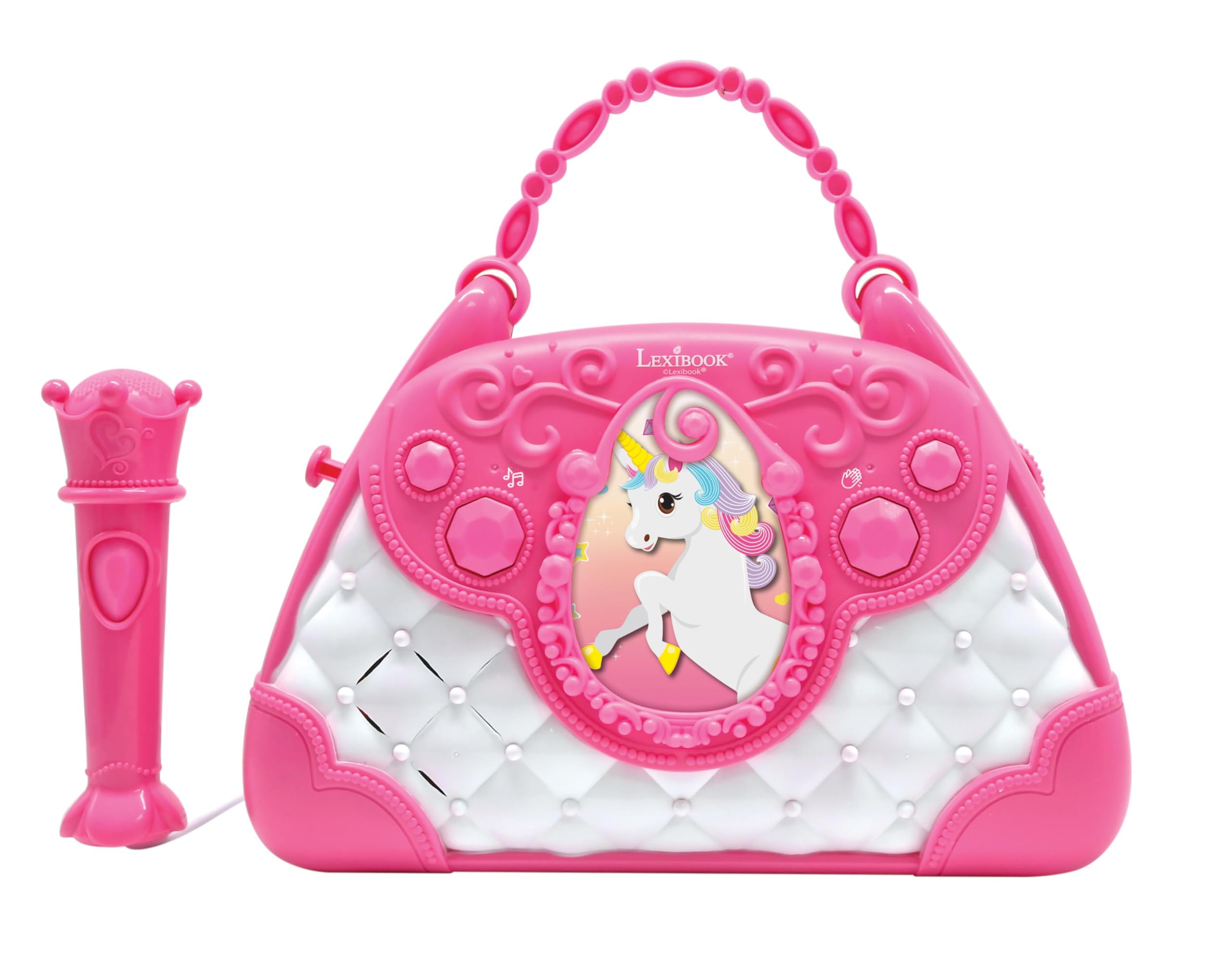 Amazon.com: Lexibook Unicorn, Karaoke Bag with Microphone, Voice