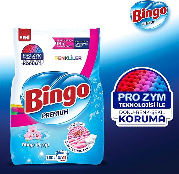 Bingo Premium Toz Çamaşır Deterjanı 7 kg Renkli