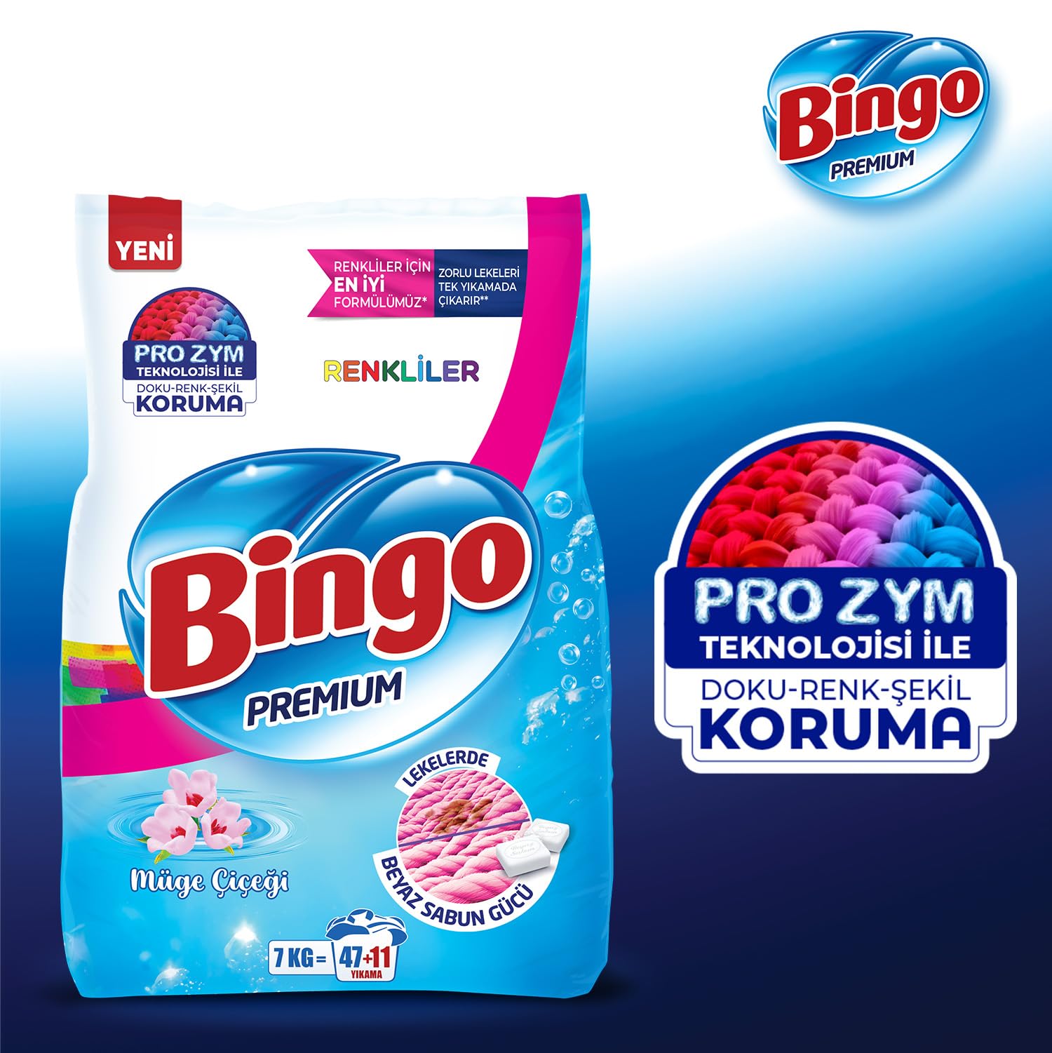 Bingo Premium Toz Çamaşır Deterjanı 7 kg Renkli