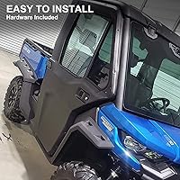 Vista 5 de KIWI MASTER Extensiones de guardabarros para 2016-2026 Can Am Defender, accesorios extendidos para guardabarros 715006821 715002424