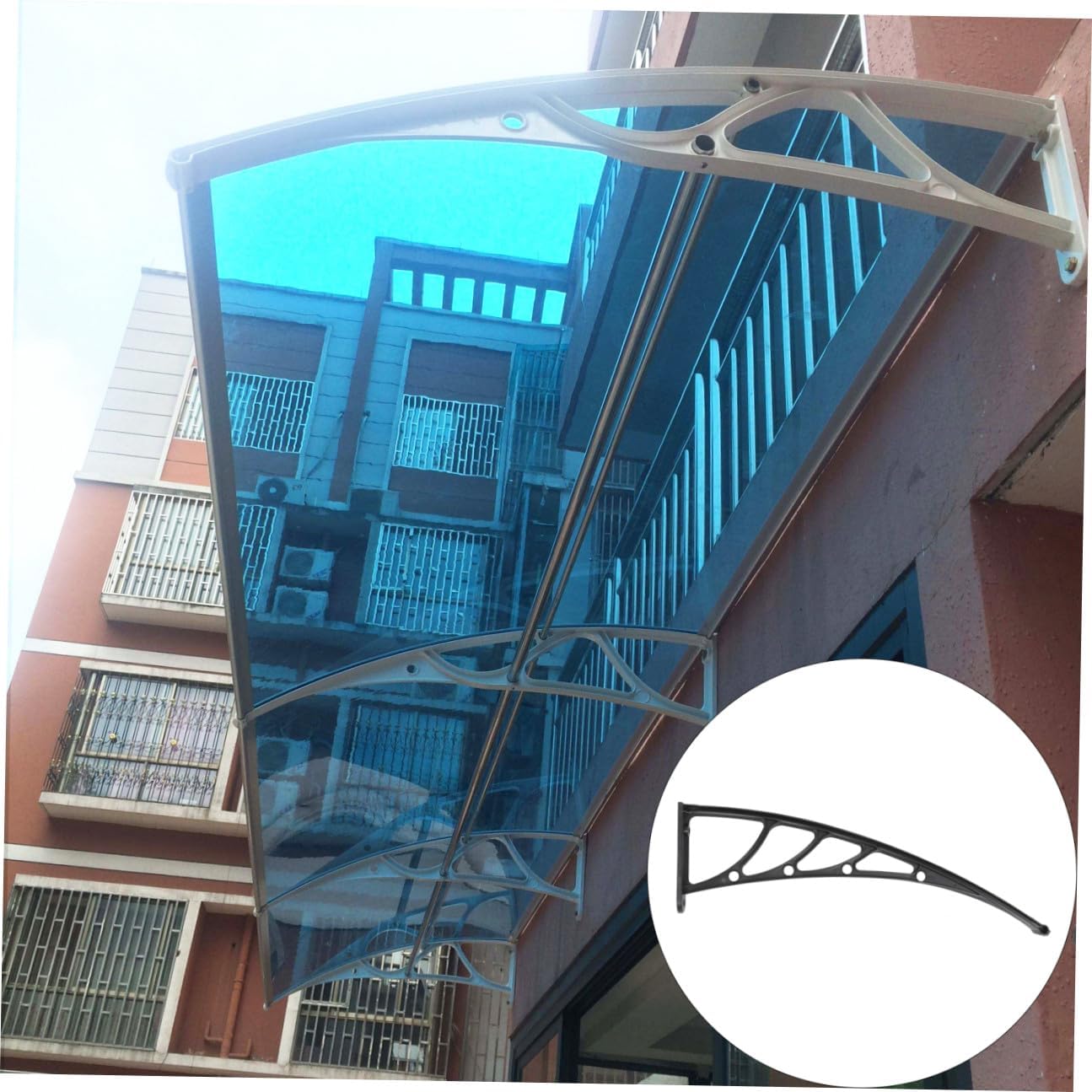 SUPVOX Window Awning Holder Rain Cover Bracket Easy Install Door Awning Rack for Patio Canopy Rv