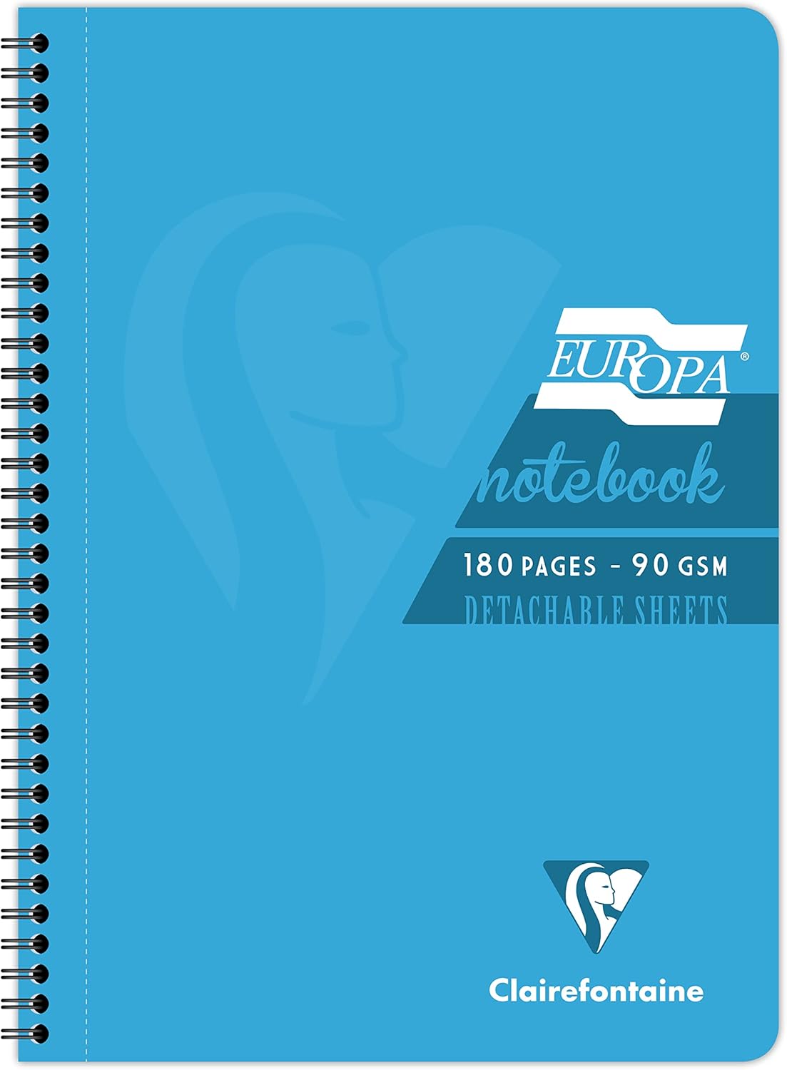 A4 Notebook, 180 Pages, Turquoise, Pack of 5