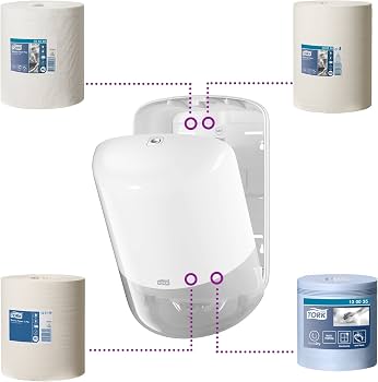 Dispenser Tork Per Asciugamani Piegati A V/C – Sistema H3, Design Elevation, Colore Nero, 43.9x33.3x13.6 Cm