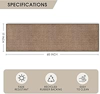 Vista 6 de Artoid Mode Alfombras y tapetes de cocina lavables, antideslizantes, absorbentes para el suelo de la cocina, tapetes de cocina, tapetes