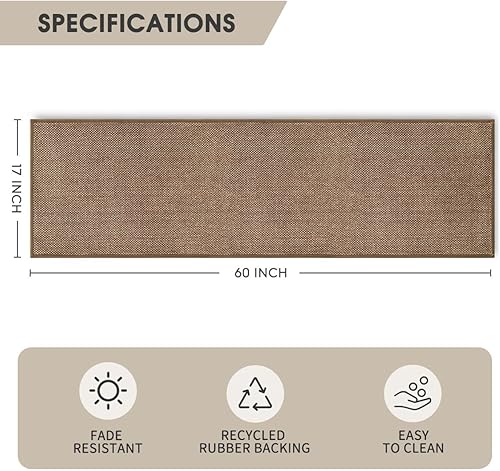 Miniatura 6 de Artoid Mode Alfombras y tapetes de cocina lavables, antideslizantes, absorbentes para el suelo de la cocina, tapetes de cocina, tapetes para la