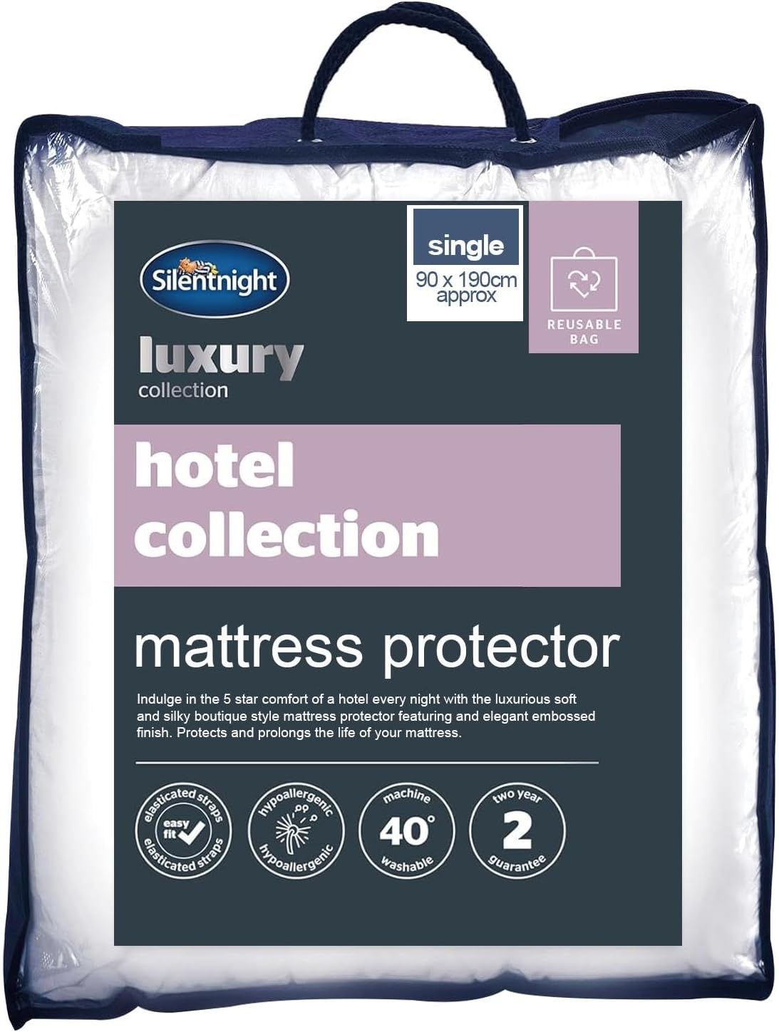 Silentnight Hotel Collection Mattress Protector Luxury Quilted Anti