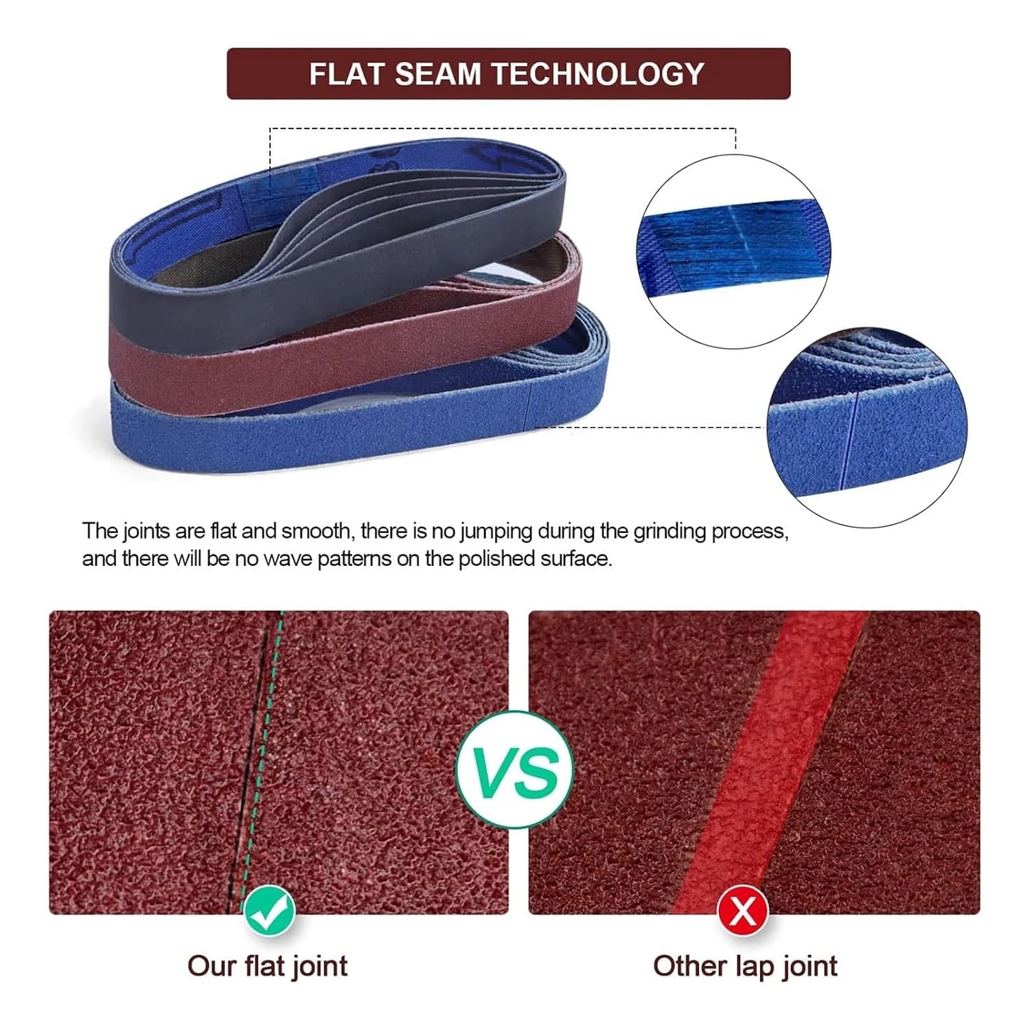 Sanding Belts Assortment Knife Sharpener Sandpaper Belt Set 80 120 240 400 800 1000 Grit Sandpaper Belt Knife Sanding Belt(0.75 x 12 inch)