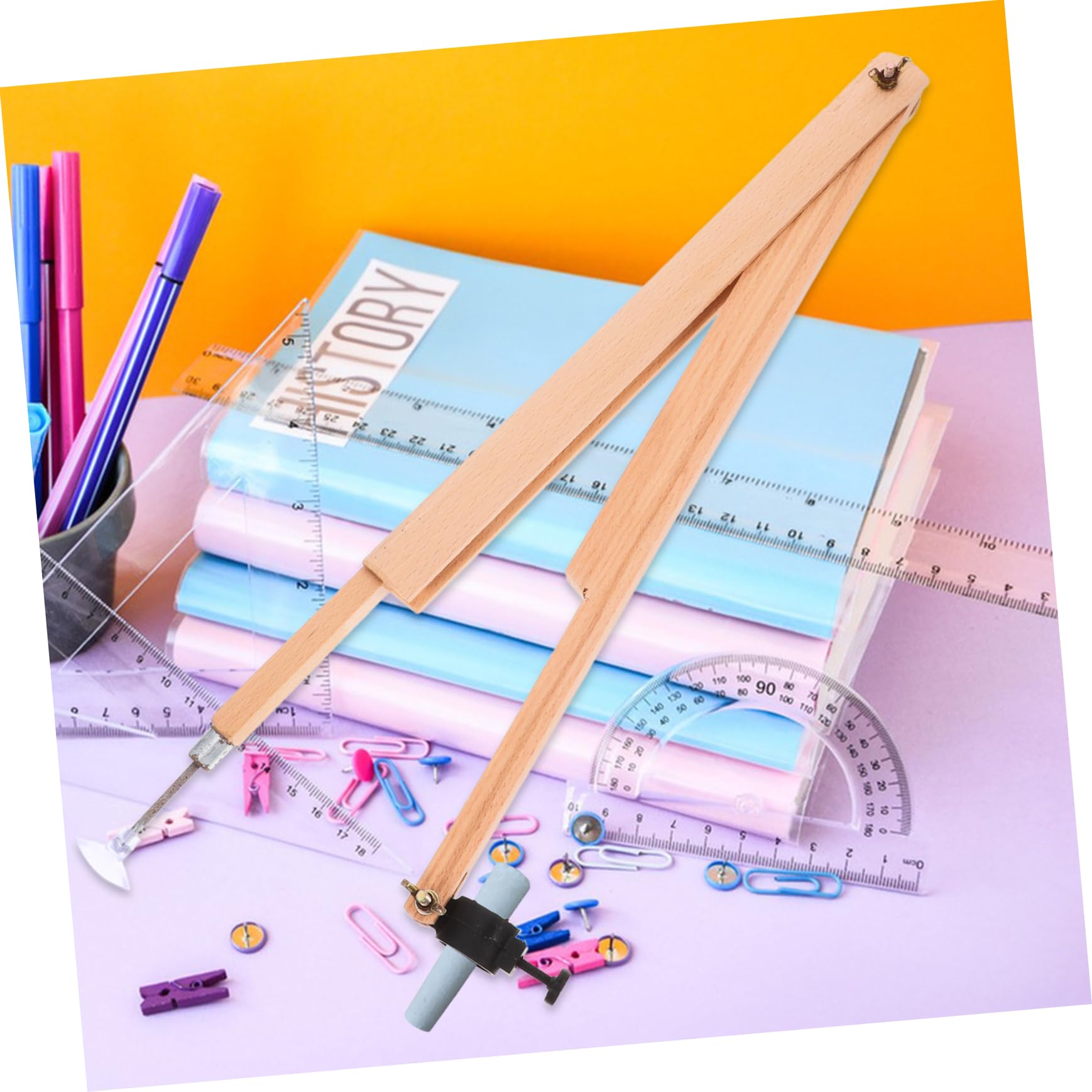 ARTIBETTER Lot De 5 Compas De Dessin Outil Pédagogique Pour Enseignants Grand Compas D'Enseignement Des Mathématiques Compas De Charpentier Pour Le Dessin Compas De Marquage