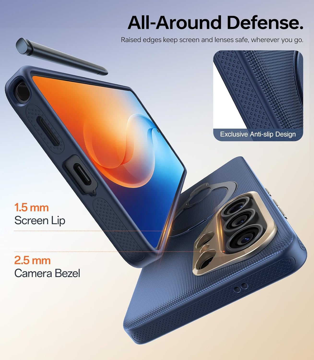 Leather for Samsung Galaxy S26 Ultra Case with 360 Magnetic Stand, [Official Feel] Fit for MagSafe [Mil-Grade Protection] Shockproof Anti-Scratch Phone Case for Samsung S26 Ultra Case,Blue