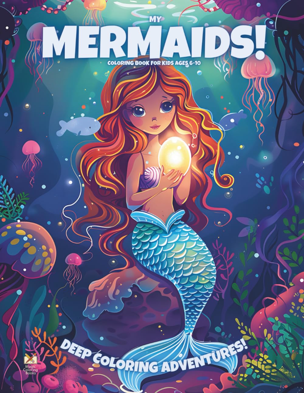 My Mermaids!: Coloring Book For Kids Ages 6-10 (Magic Coloring Books Collection)