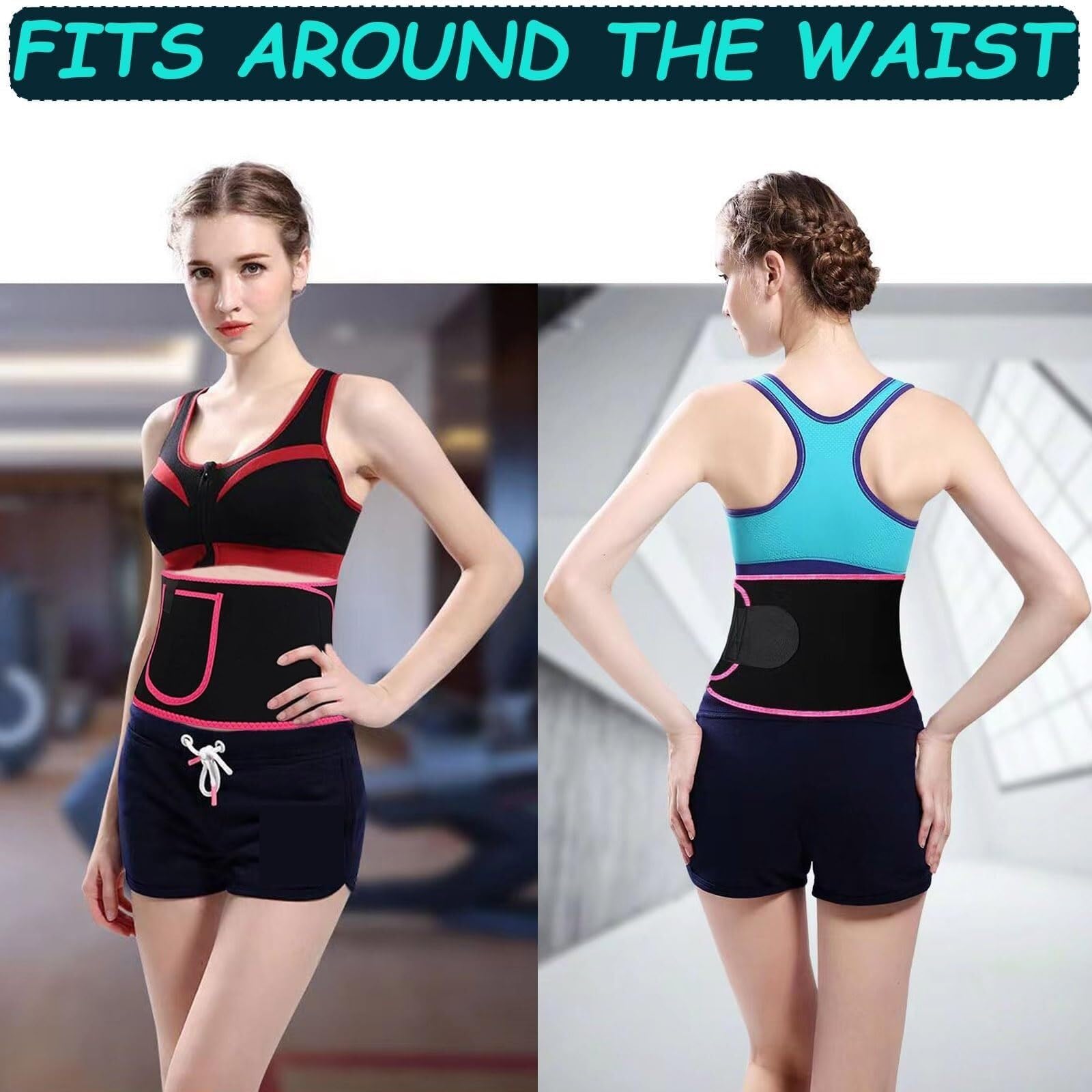 Entrenador De Cintura Cinturón De Sudoración Para Sauna, Entrenador De Cintura Ajustable, Entrenador De Cintura Para Bajar De Peso Que Aumenta La Transpiración Fajas Reductoras Abdomen