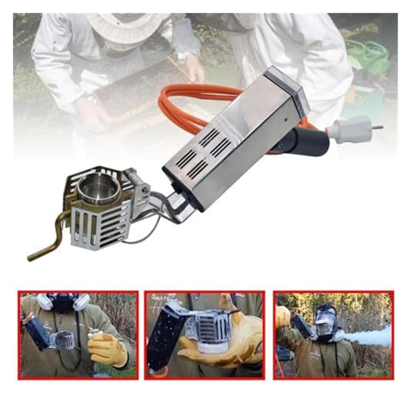 Vaporizzatore di acido ossalico per apicoltura,Pistola a spruzzo portatile per il trattamento degli acari dell'alveare,Attrezzature e forniture essenziali per la cura dell'alveare