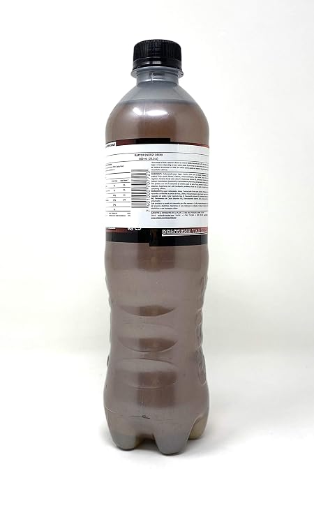Raptor Energy Drink with Sparkling Fruit Punch Flavor Beverage 600ml - Bebida energetica Raptor con bebida de sabor a ponche de frutas espumosas 600ml (12 Pack)