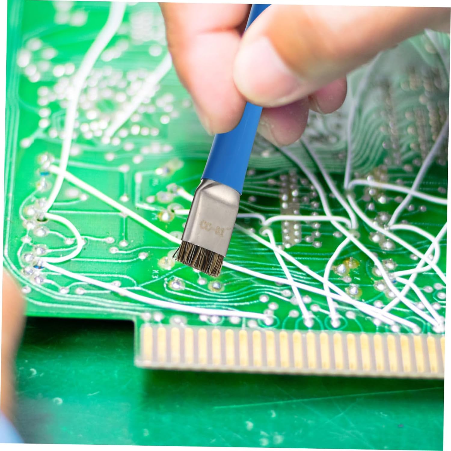 Double Head Static Circuit Ic Cleaning Brush Essential Tool for Phone and Motherboard Maintenance Convenient Efficient Cleaning Durable Hard Bristles
