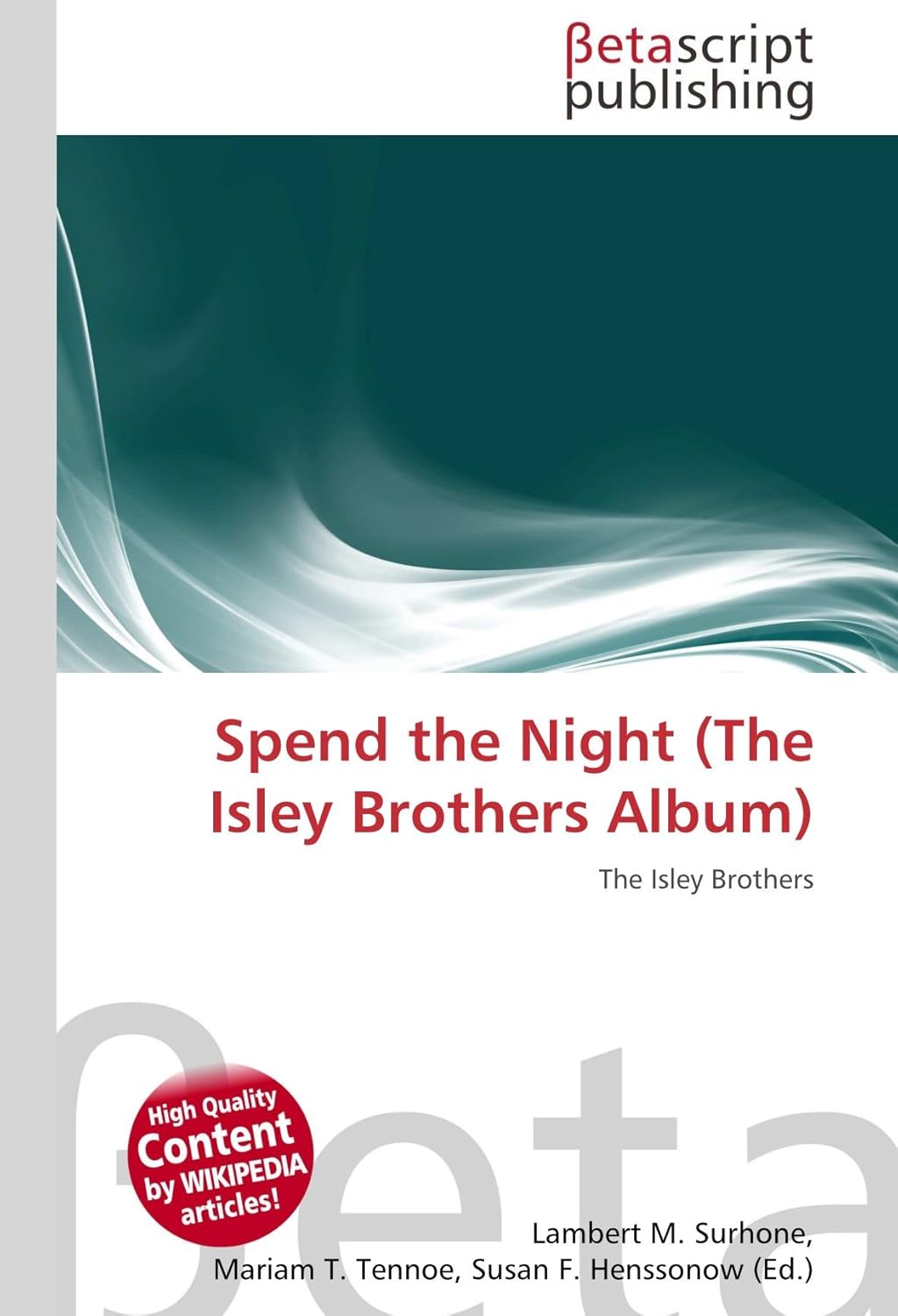 Amazon.co.jp Spend the Night (the Isley Brothers Album) Surhone