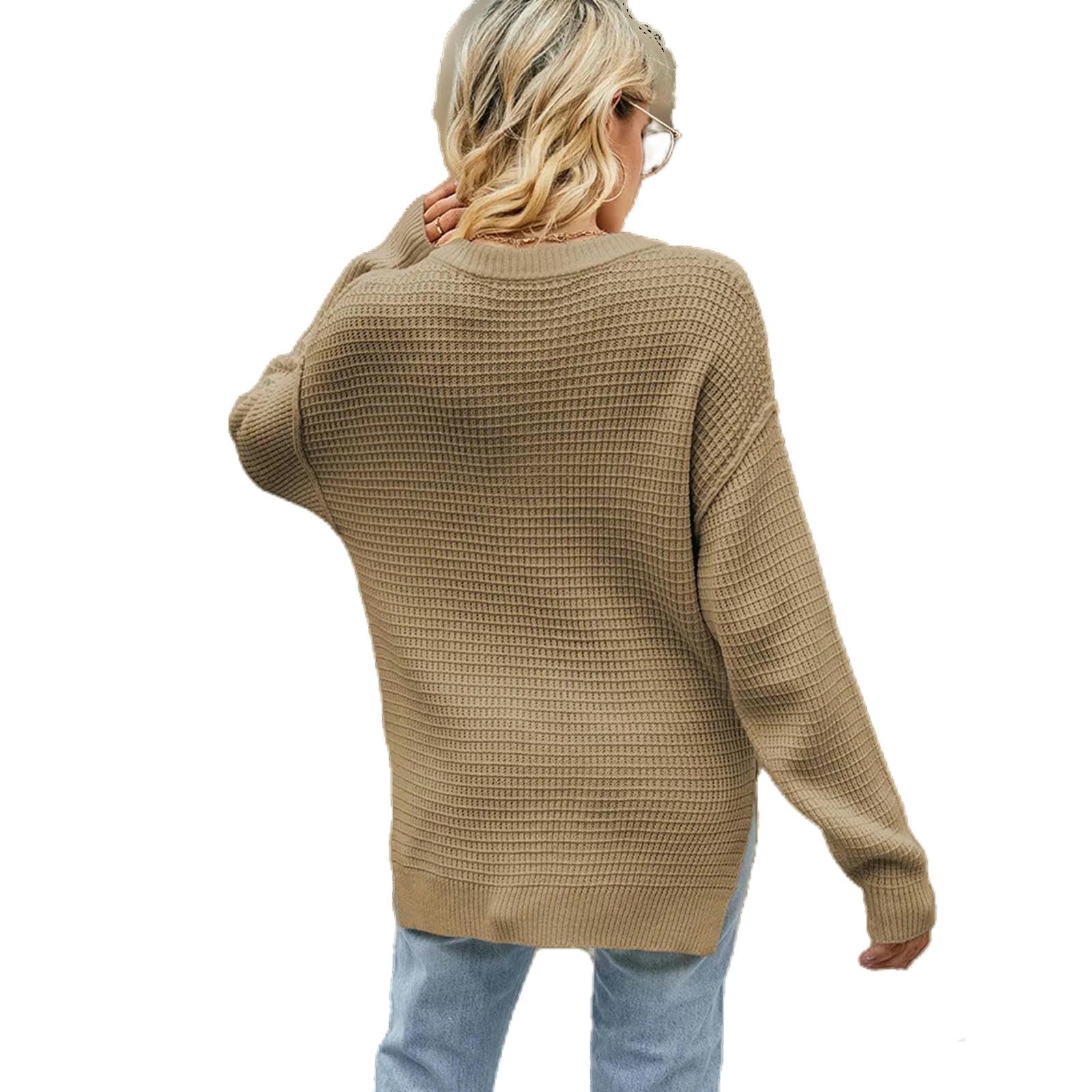 TEidea Swetry damskie moda damskie swetry jesień/zima jednolity guzik sweter z dzianiny sweter dla kobiet S-XL
