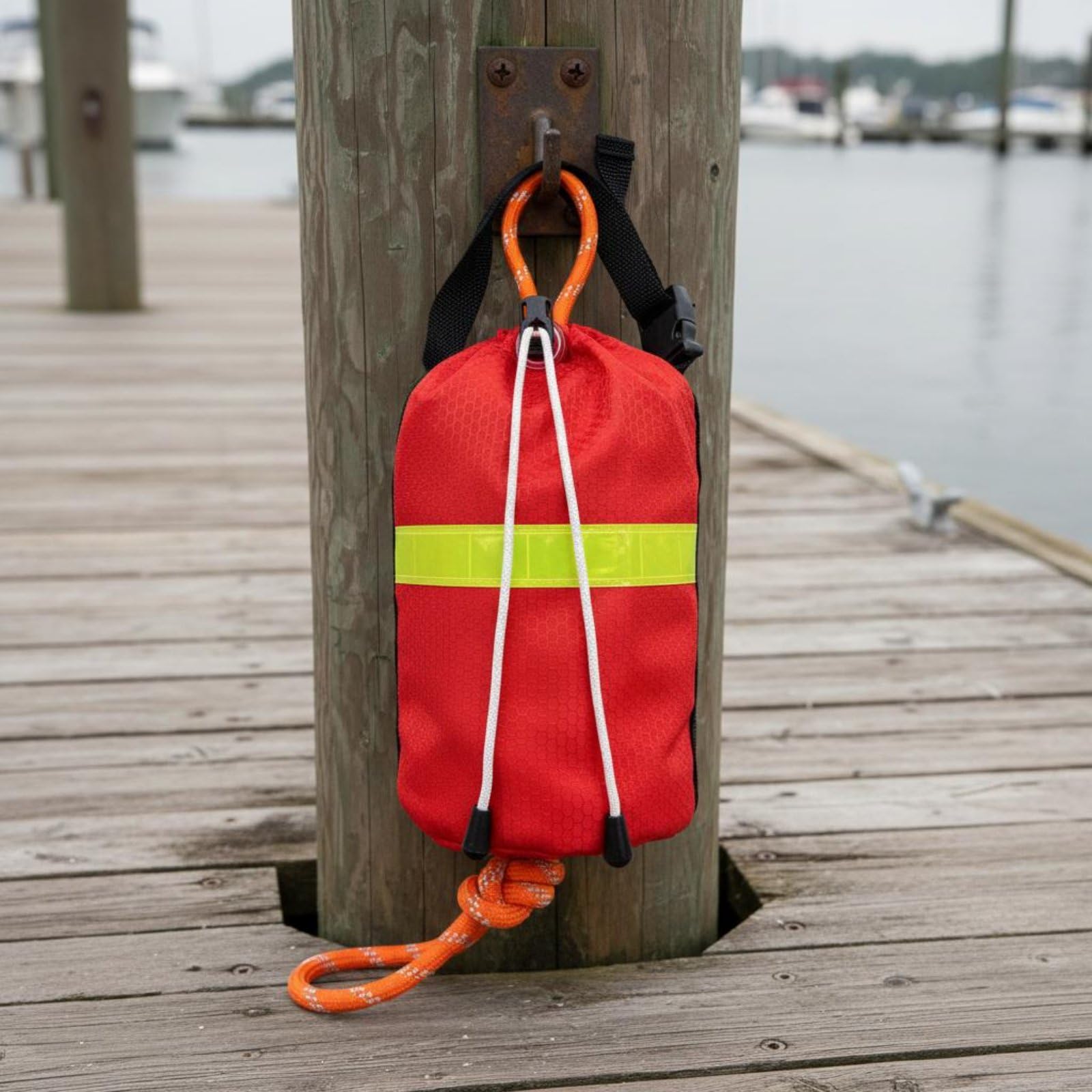 Rettungswurfbeutel Rettungsbeutel Wurfsack Schwimmseil Rettungsleine mit Reflektierender Markierung Wasserfestem Oxford Und Schwimmender Leine Schnell