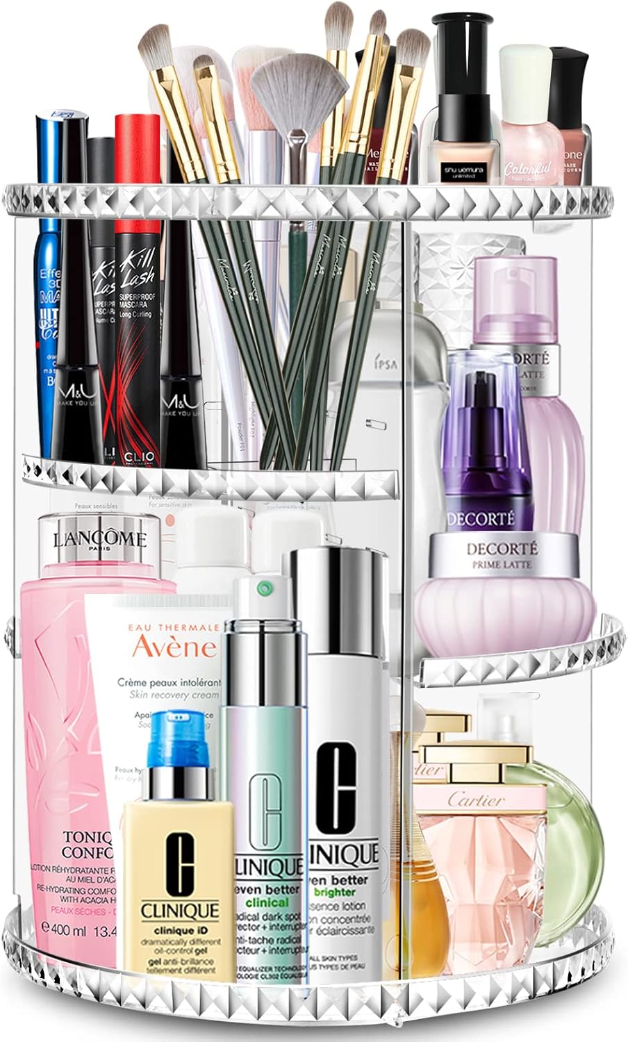Top | chosping 360 Dree Rotating Acrylic Makeup Organizer, Clear 2026