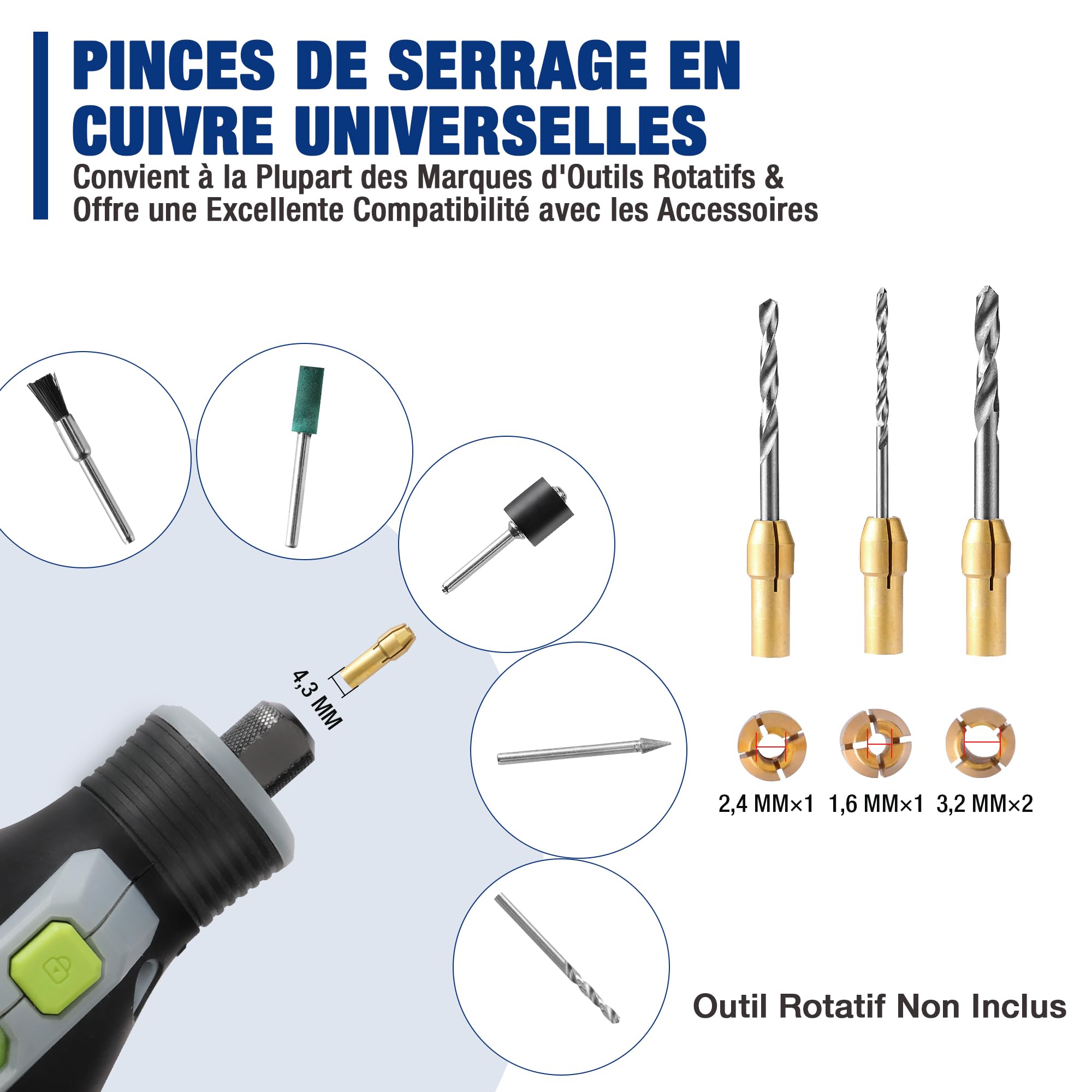 WORKPRO Amoladora Inalámbrica, Multiherramienta 12V, Herramientas Rotatorias Multifunción con 114 Accesorios y Kit de 698 Accesorios Multifunción