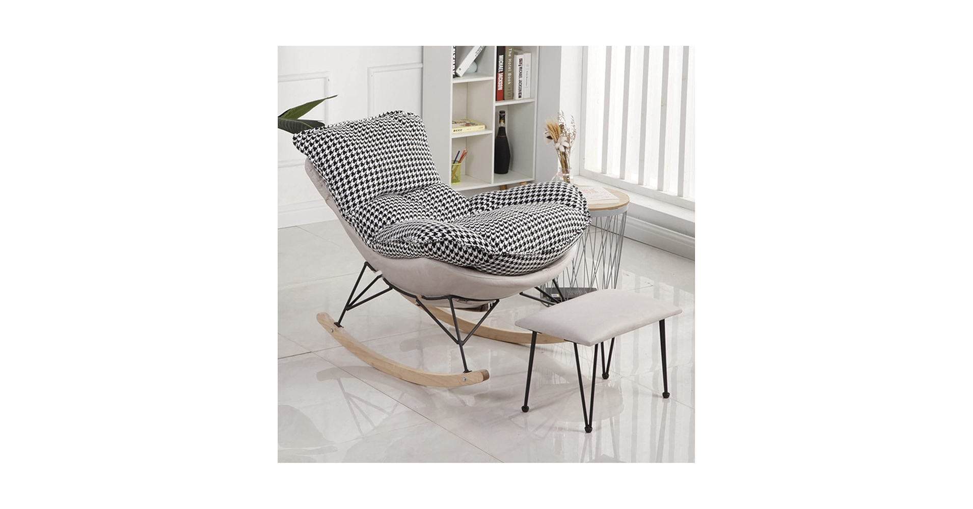 Amazon｜ロッキングチェア 足置き台 リラックスチェア 人間工学椅子