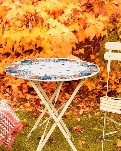 Vista 24 de Mantel redondo ajustable de Navidad para mesa redonda, mantel rojo floral de Navidad, mantel impermeable con borde elástico, mantel circular rojo