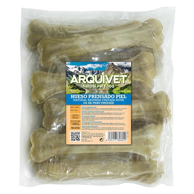 Arquivet Hueso Prensado Piel 21 Cm (Bolsa de 10 Unidades) 1800 g