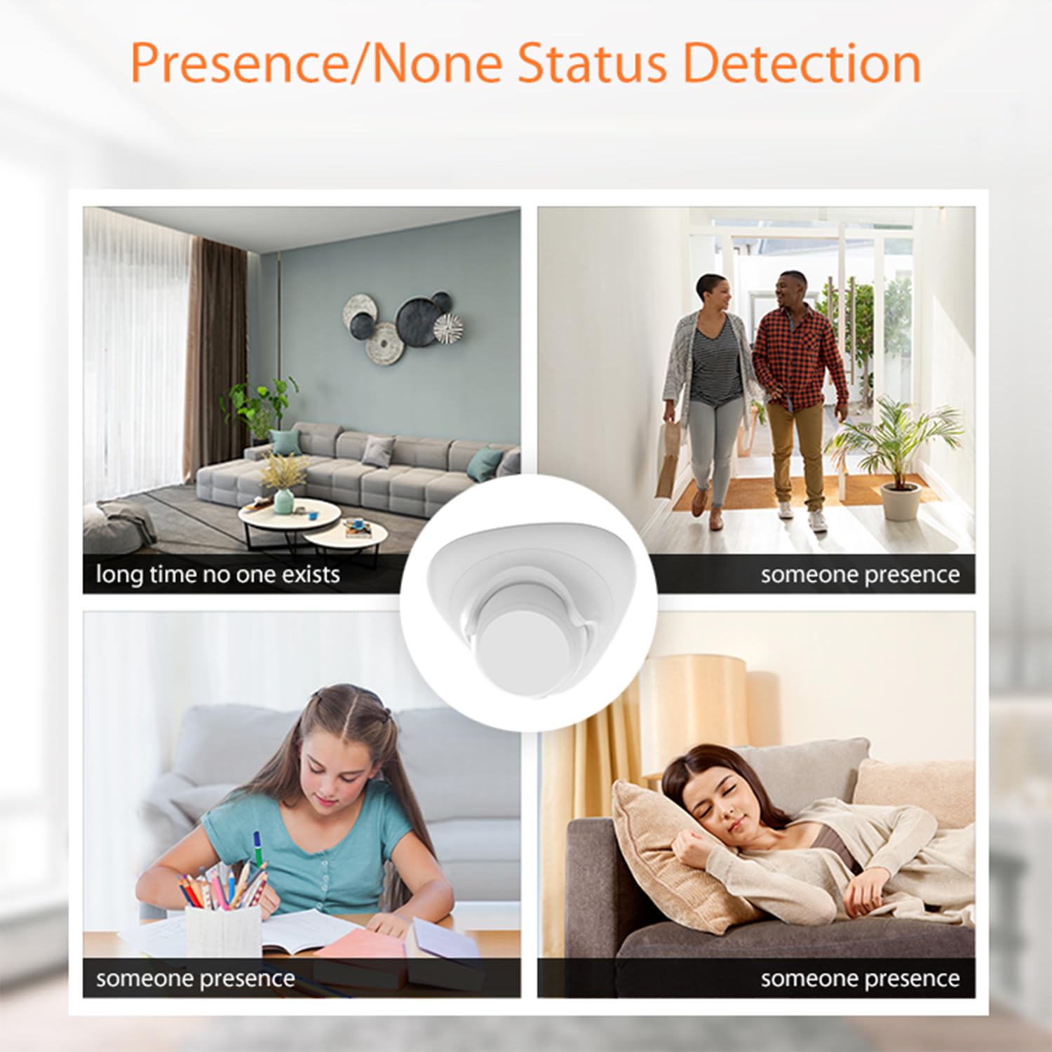 Human Presence Sensor,Tuya Zigbee Millimeter Radar Wave Presence Detection Sensor,Requires TUYA HUB,Support Home Assistant Zigbee2mqtt,Sensing Human Movement and Static Presence - Image 4