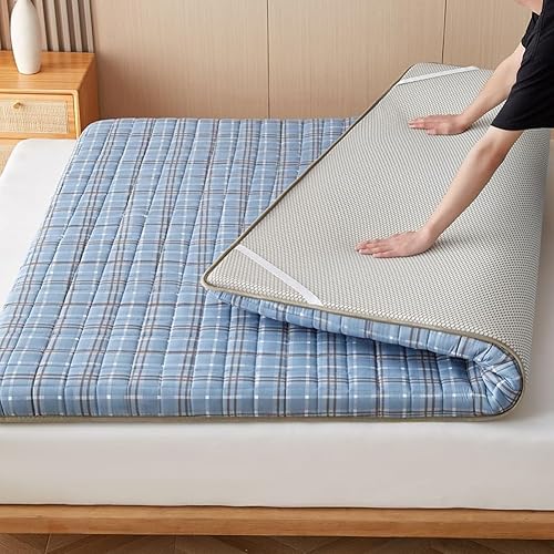Miniatura 6 de Portable Sleeping Pad Japanese Futon Mattress,Travel Sleeping Tatami Mat Floor Lounger Guest Bed,Super Soft Mattress Topper Floor Sleeping Pad