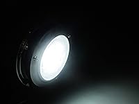 Vista 6 de Pactrade Marine Luz de Cúpula 12V - Lente de 3 Pulgadas, LED Blanco Cálido Luz de Barco de Acero Inoxidable con Interruptor de Palanca Integrado